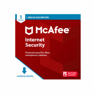 Antivirus McAfee Internet Security para 1 Dispositivo, 12 Meses – Licencia Digital